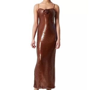 French Connection Beatrice Sequin Maxi Dress